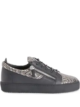 Giuseppe Zanotti: Чёрные кроссовки  Frankie
