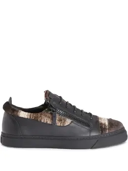 Giuseppe Zanotti: Чёрные кроссовки  Frankie