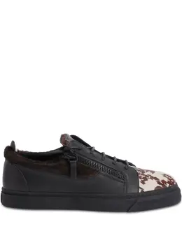 Giuseppe Zanotti: Чёрные кроссовки  Frankie