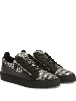Giuseppe Zanotti: Чёрные кроссовки  Frankie
