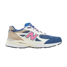 New Balance: Синие кроссовки 