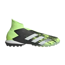 Adidas: Зелёные кроссовки  Predator