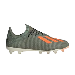 Adidas: Зелёные кроссовки  X