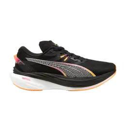 PUMA: Чёрные кроссовки  Deviate Nitro