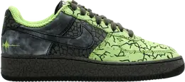 Nike: Зелёные кроссовки  Air Force 1