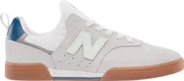 New Balance: Белые кроссовки 