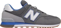 New Balance: Серые кроссовки  574