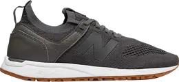 New Balance: Серые кроссовки 