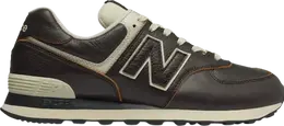 New Balance: Тёмные кроссовки  574