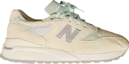 New Balance: Зелёные кроссовки 