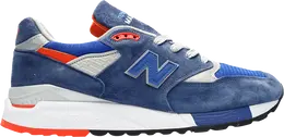 New Balance: Синие кроссовки 