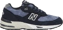 New Balance: Синие кроссовки  991
