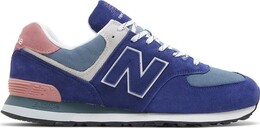 New Balance: Синие кроссовки  574