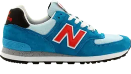 New Balance: Синие кроссовки  574