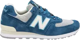 New Balance: Синие кроссовки  574