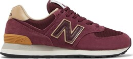 New Balance: Бордовые кроссовки  574