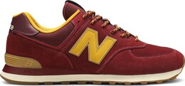 New Balance: Бордовые кроссовки  574
