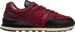 New Balance: Бордовые кроссовки  574