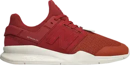 New Balance: Красные кроссовки 