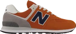 New Balance: Оранжевые кроссовки 