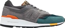 New Balance: Зелёные кроссовки  997