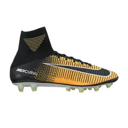Nike: Оранжевые кроссовки  Mercurial