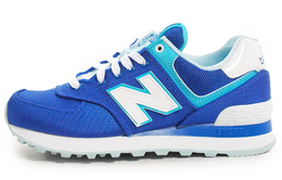 New Balance: Синие кроссовки  574