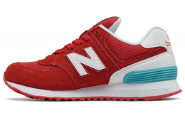New Balance: Красные кроссовки  574