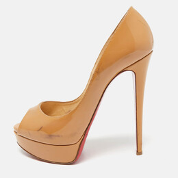 Christian Louboutin: Бежевые туфли 