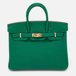 Hermes: Зелёная сумка  Birkin 25