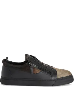 Giuseppe Zanotti: Чёрные кроссовки  Frankie