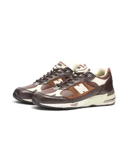 New Balance: Коричневые кроссовки 