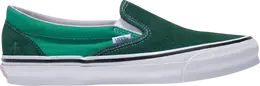 Vans: Зелёные кеды  Classic Slip On