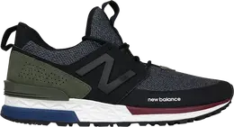 New Balance: Серые кроссовки  574