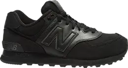 New Balance: Чёрные кроссовки  574