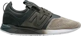New Balance: Зелёные кроссовки 