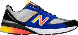 New Balance: Синие кроссовки 