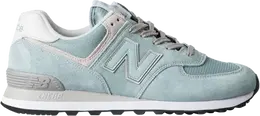 New Balance: Голубые кроссовки  574