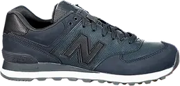 New Balance: Синие кроссовки  574