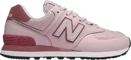 New Balance: Розовые кроссовки  574