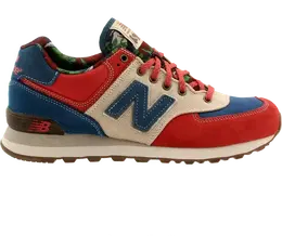 New Balance: Красные кроссовки  574