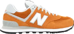 New Balance: Оранжевые кроссовки  574