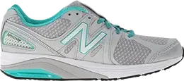 New Balance: Серебристые кроссовки 