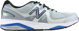 New Balance: Серебристые кроссовки 