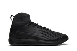 Nike: Чёрные кроссовки  Lunar Magista 2 Flyknit