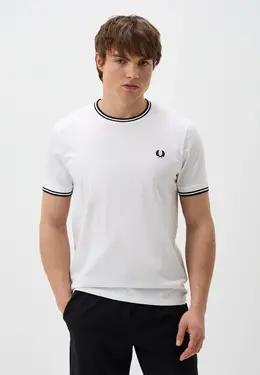 Fred Perry: Белая футболка 