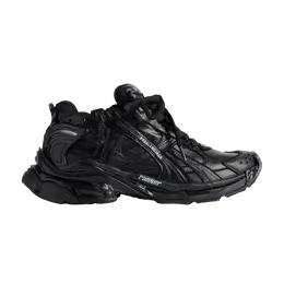 Balenciaga: Чёрные кроссовки  Runner
