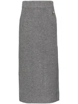 Maison Kitsuné: Юбка из шерсти 