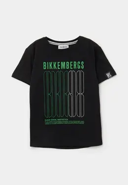 Bikkembergs: Чёрная футболка 