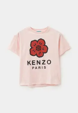 Kenzo: Розовая футболка 